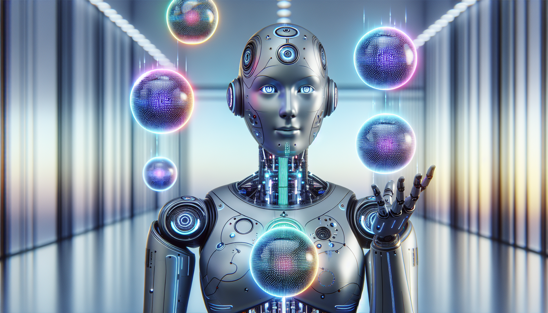 An AI-enabled virtual receptionist efficiently handling multiple calls