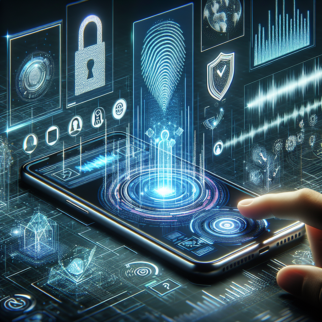 An image displaying a phone transaction happening with AI techology and voice biometrics