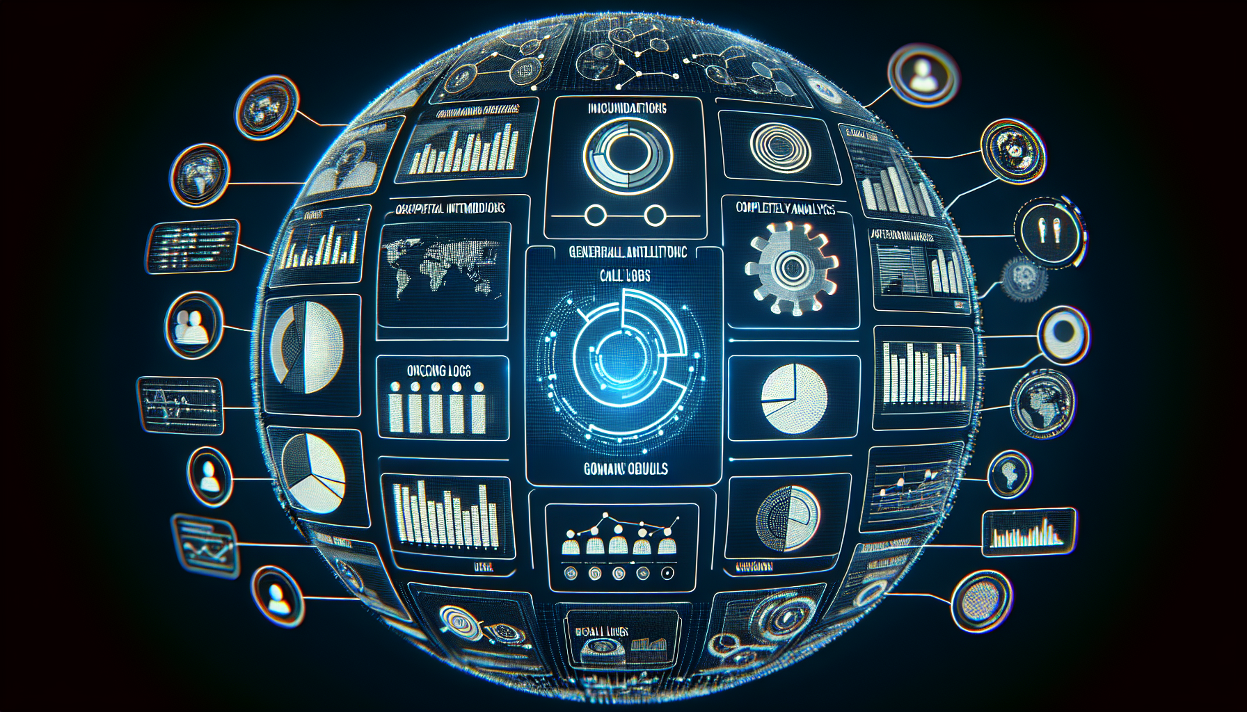 A screenshot of a My AI Front Desk interface showing incoming call logs and analytics.
