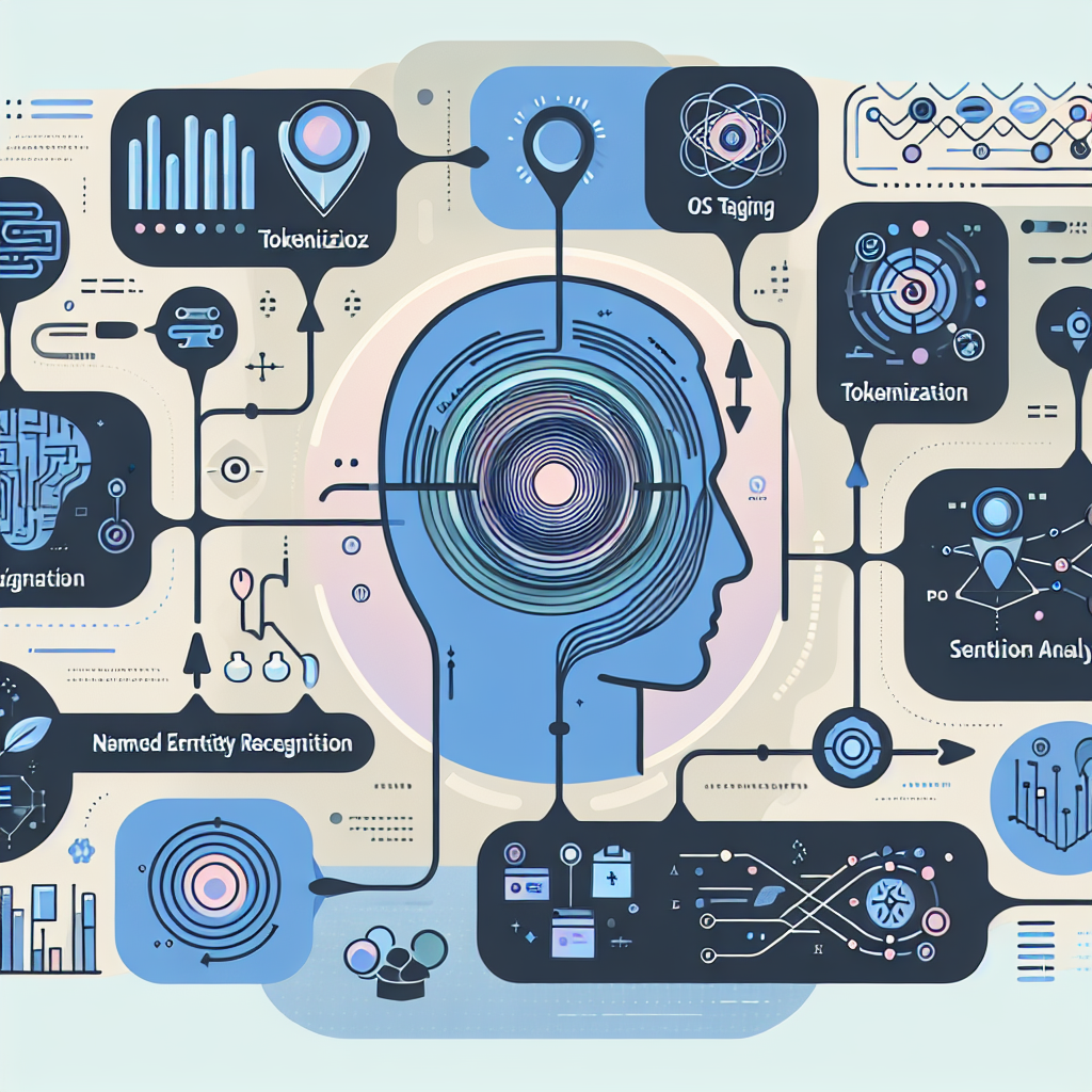 An infographic detailing the process of Natural Language Processing in AI