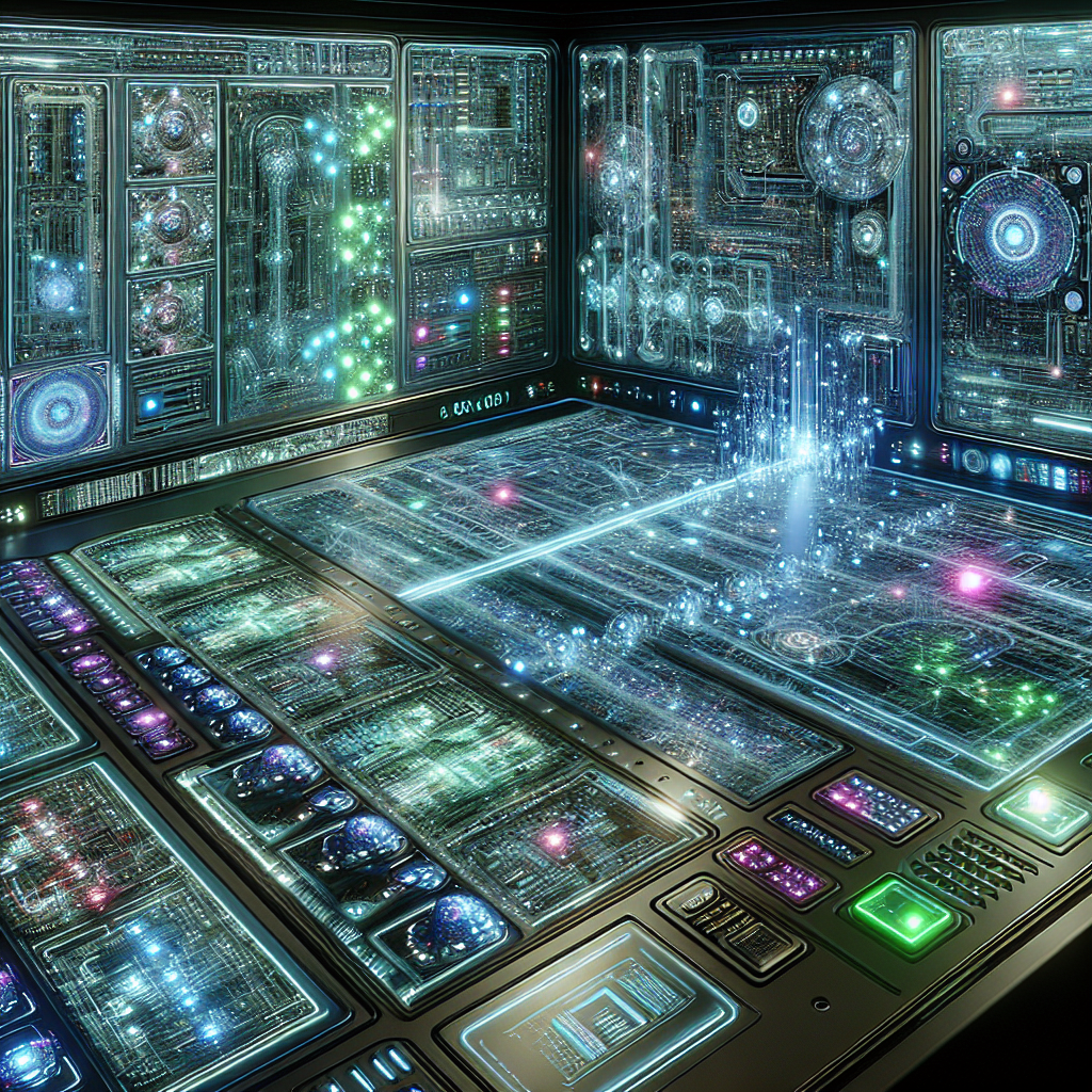 An image showing a futuristic control panel, symbolizing AI-driven technology