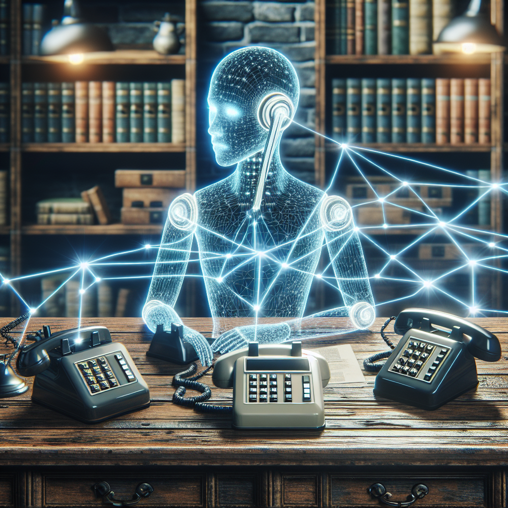 An AI-driven phone receptionist in action at a small business