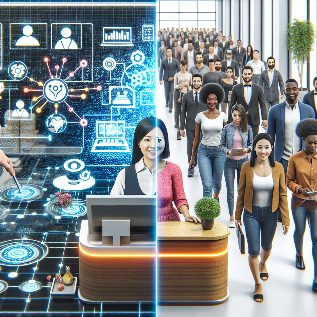 Image illustrating AI-driven reception services transforming customer interactions
