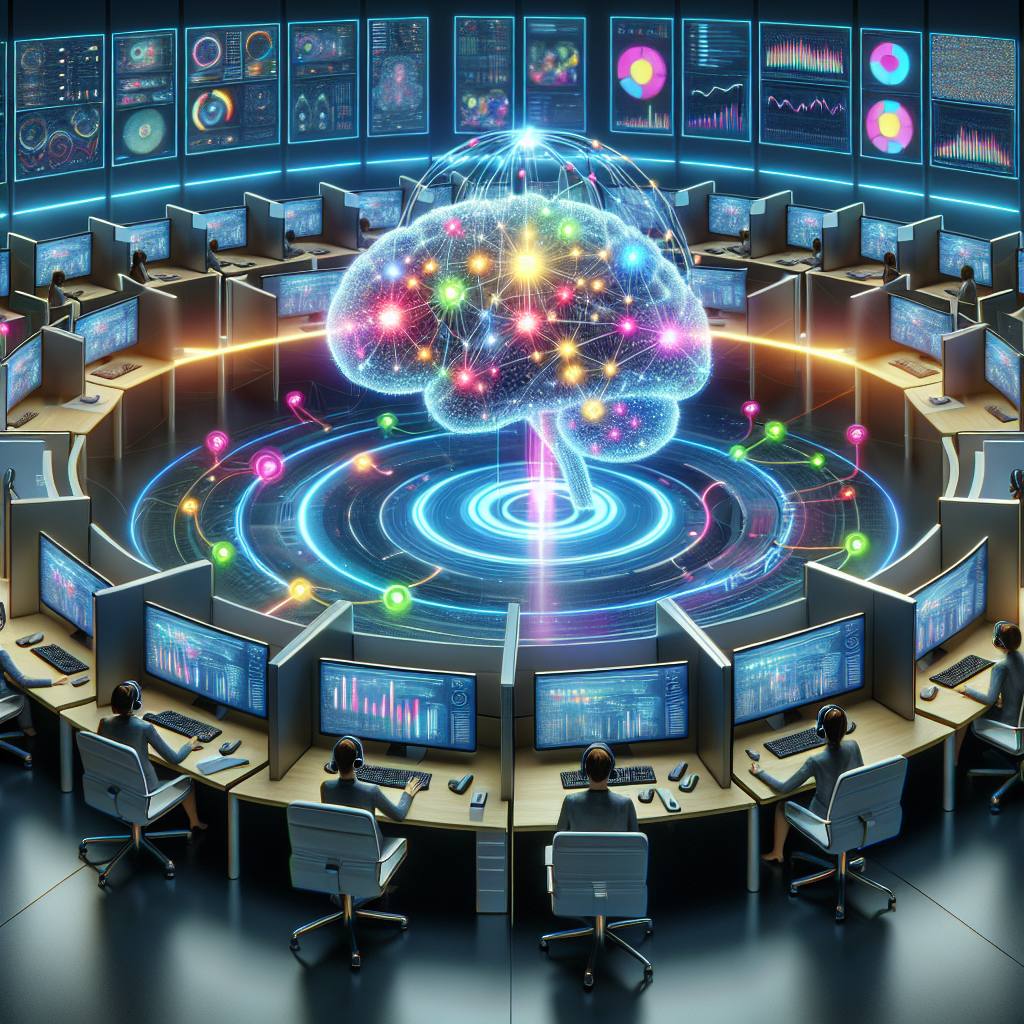 An image representing Artificial Intelligence (AI) mechanisms in call centers data analysis