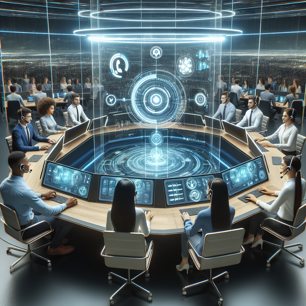 An interactive simulation training with AI in a call center