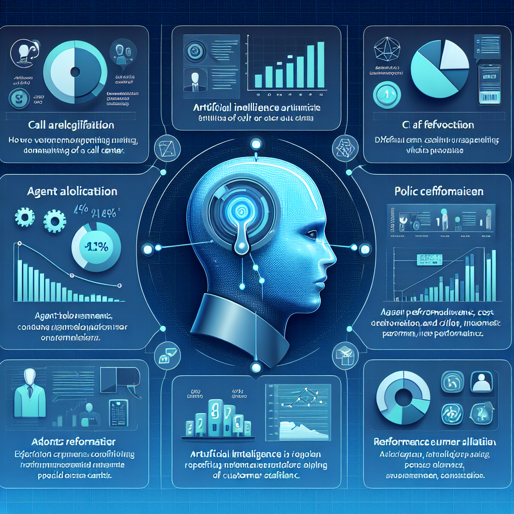 An infographic illustrating the effectiveness of AI in managing a call center's workforce