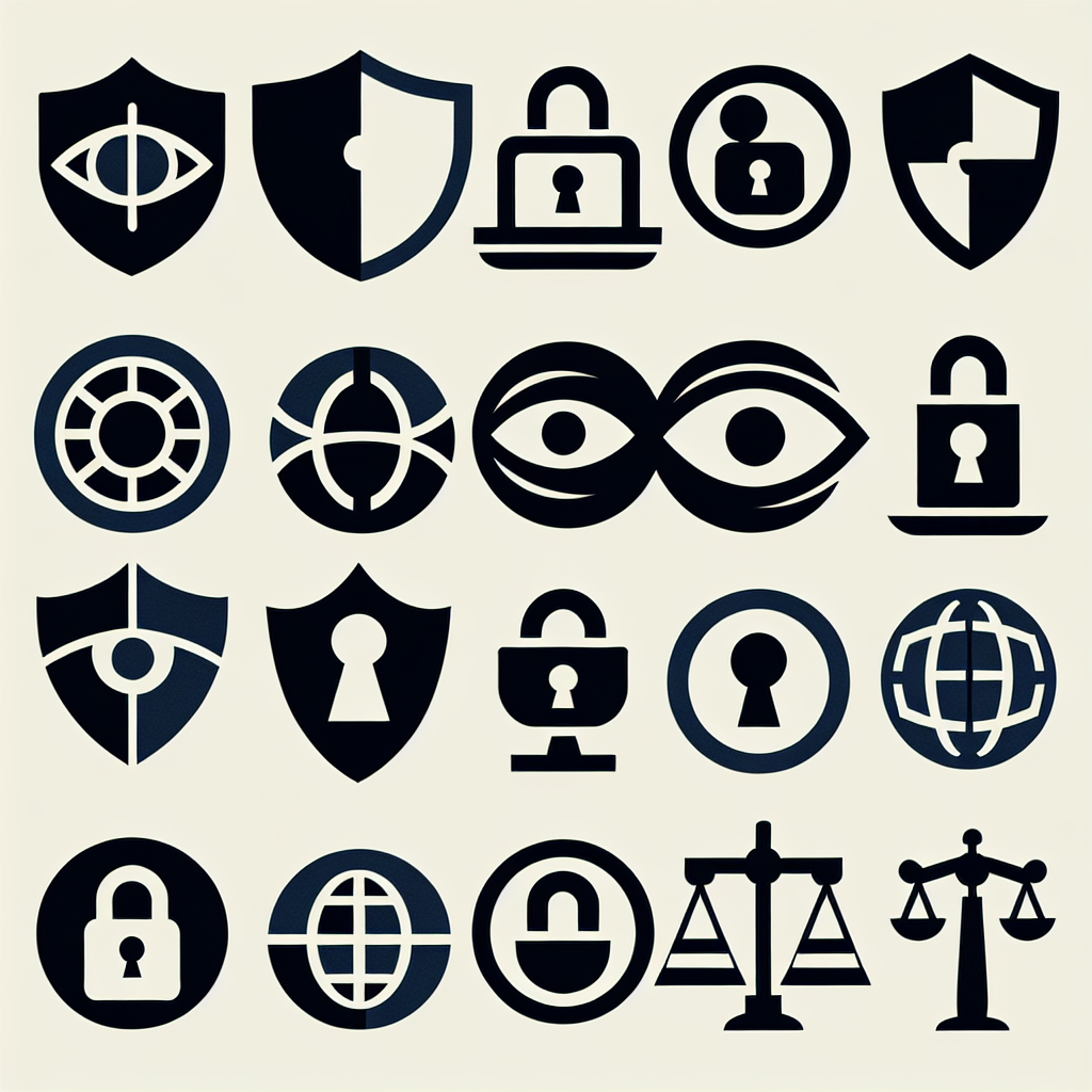 An image of some of the international privacy laws logos