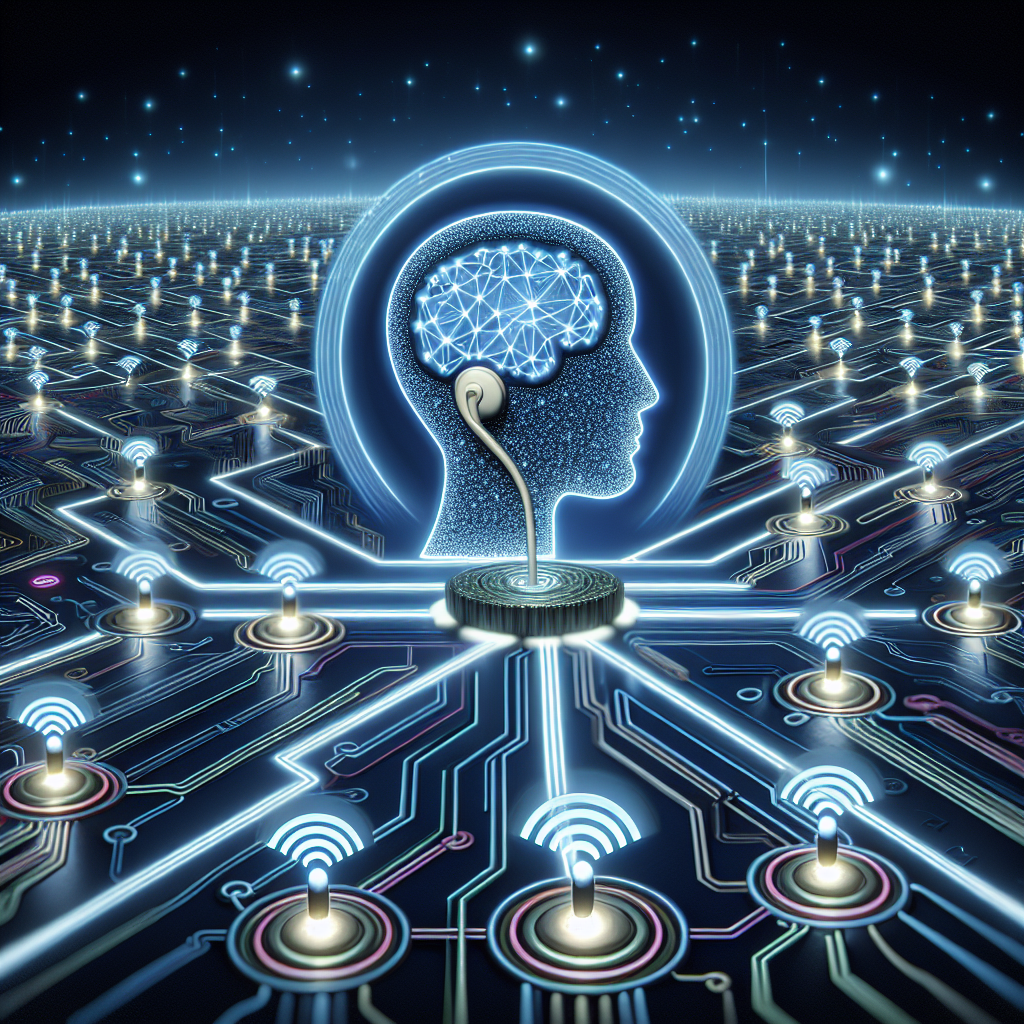 An illustration showcasing AI system monitoring phone-call interactions for potential non-compliance issues.