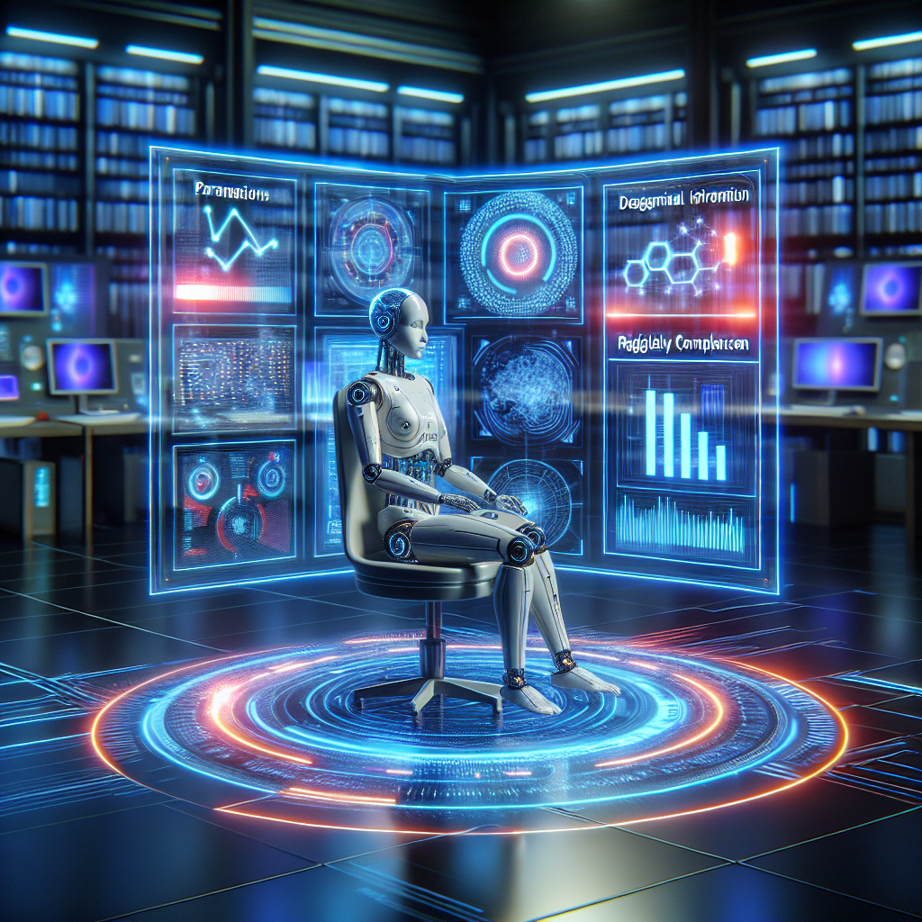 An AI system deciphering phone calls and displaying regulatory compliance parameters
