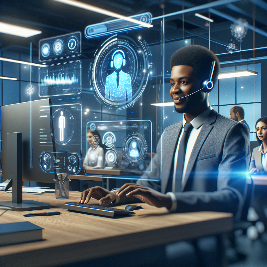 An illustration of AI features enhancing customer service