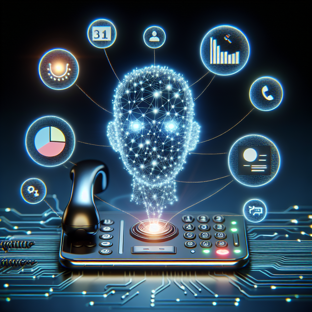 An AI technology making an outbound call with highlighted features showing personalized data