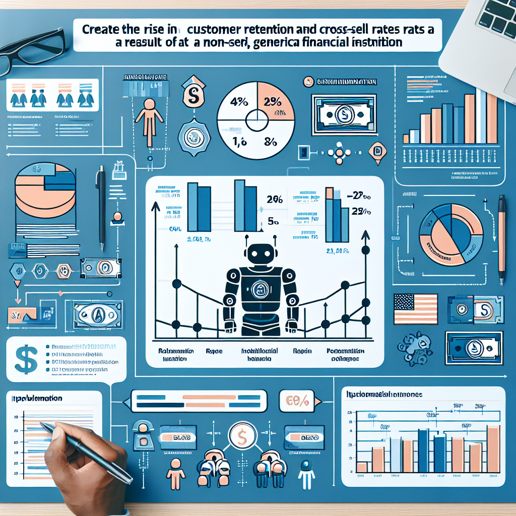 An infographic showing how AI has increased customer retention and cross-sell rates at US Bank