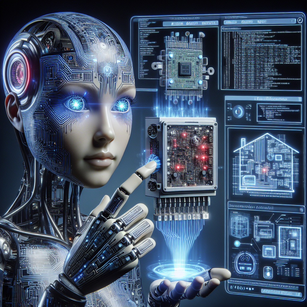 An AI system effectively troubleshooting an IoT device.