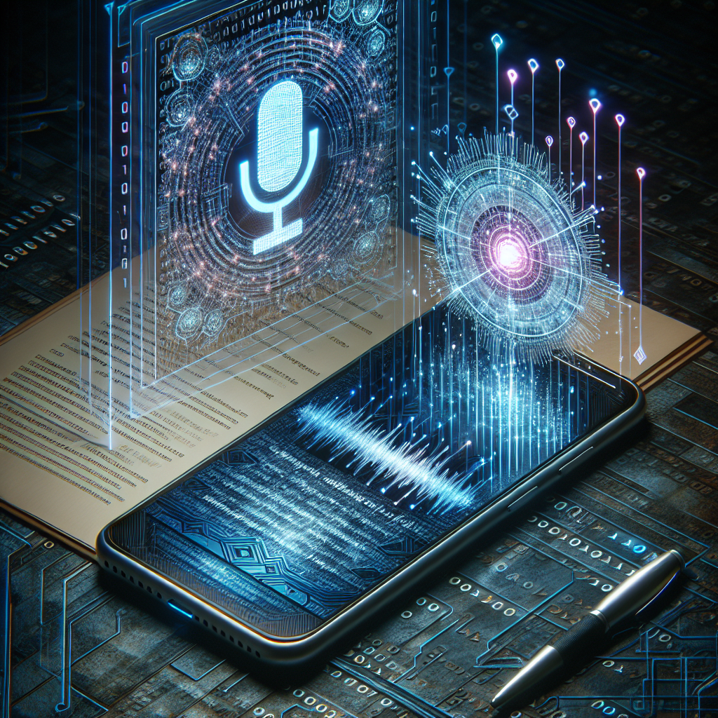 An illustration of the smart voicemail system with AI transcription feature