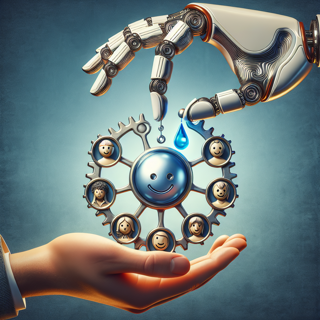 An infographic illustrating the benefits of AI in customer service.