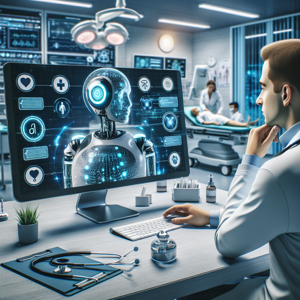 An AI chatbot in action in healthcare operations