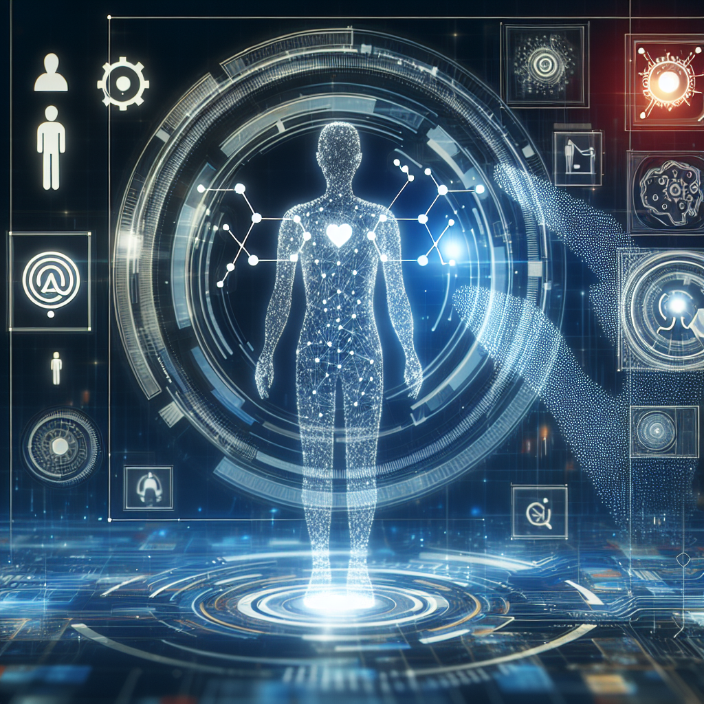 A visual representation of AI technology enhancing customer interactions