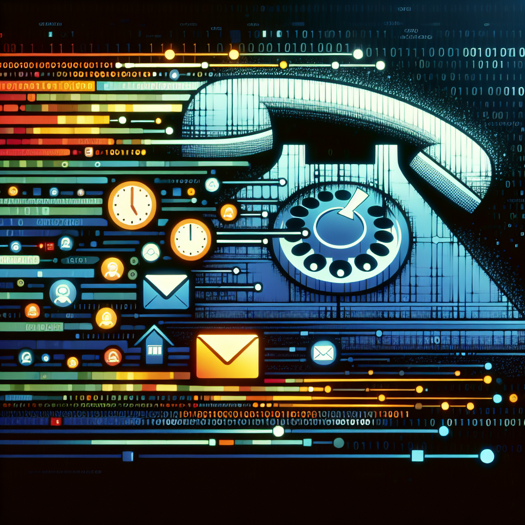 A virtual phone receptionist in action, showcasing automated call management.