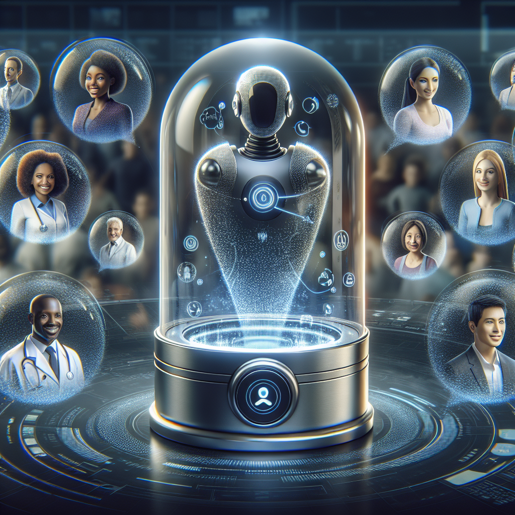 An AI-powered voice bot interacting with clients