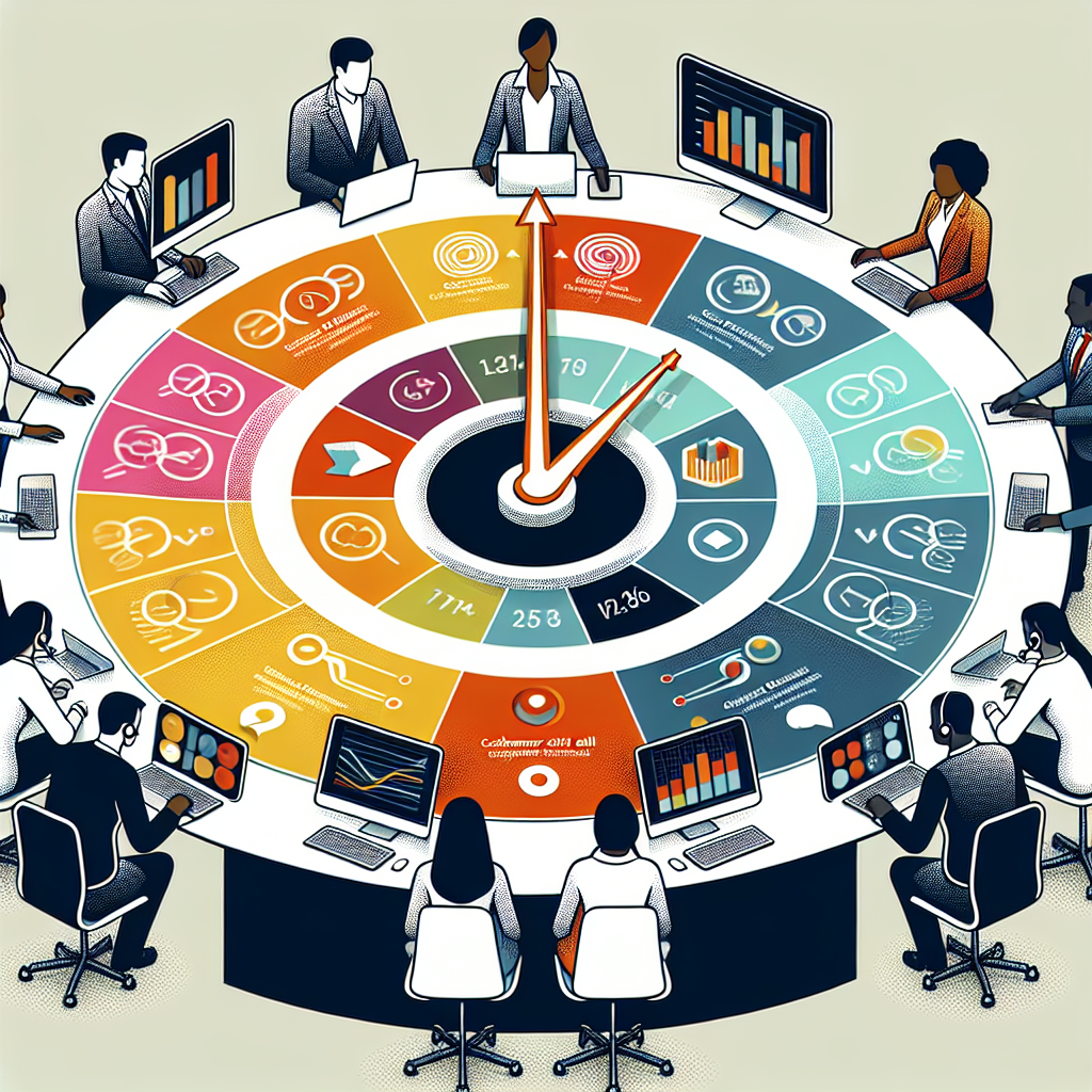 Graphical representation of customer call analysis and data-driven decision-making strategy