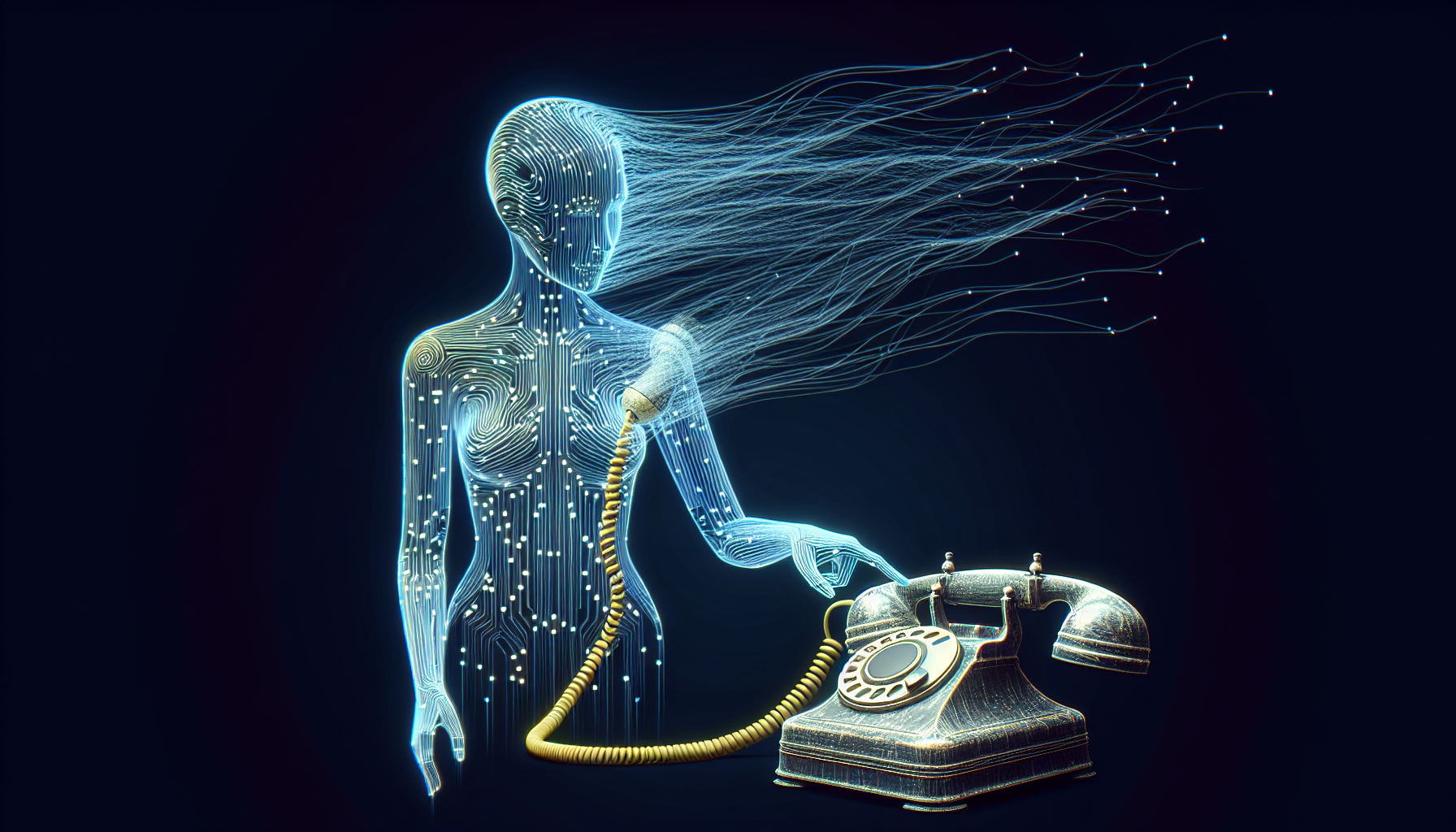 An AI receptionist answering phone calls