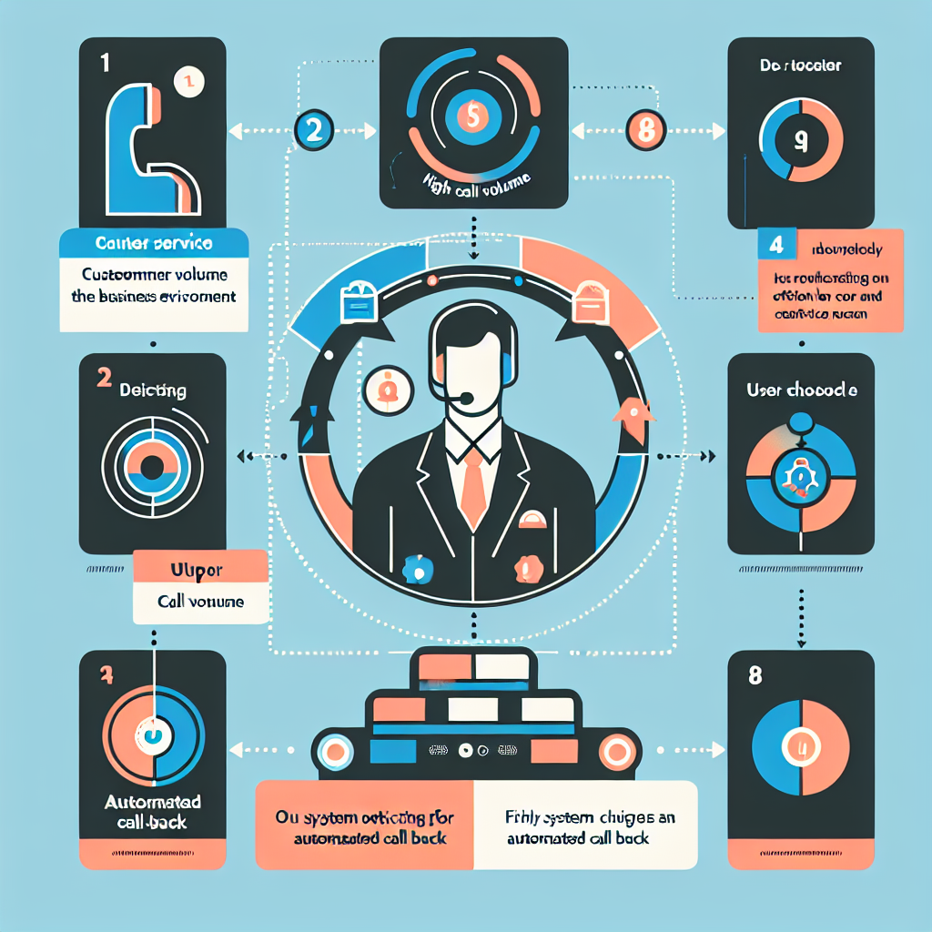 An infographic showing an automated call-back system in action