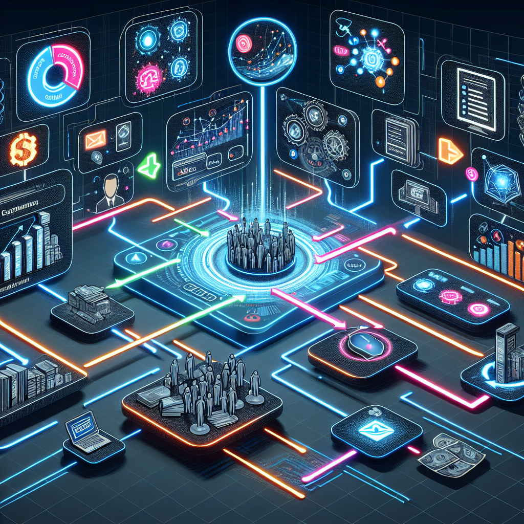 An illustrative image showing Automated Call Escalation system integrating with different business tools