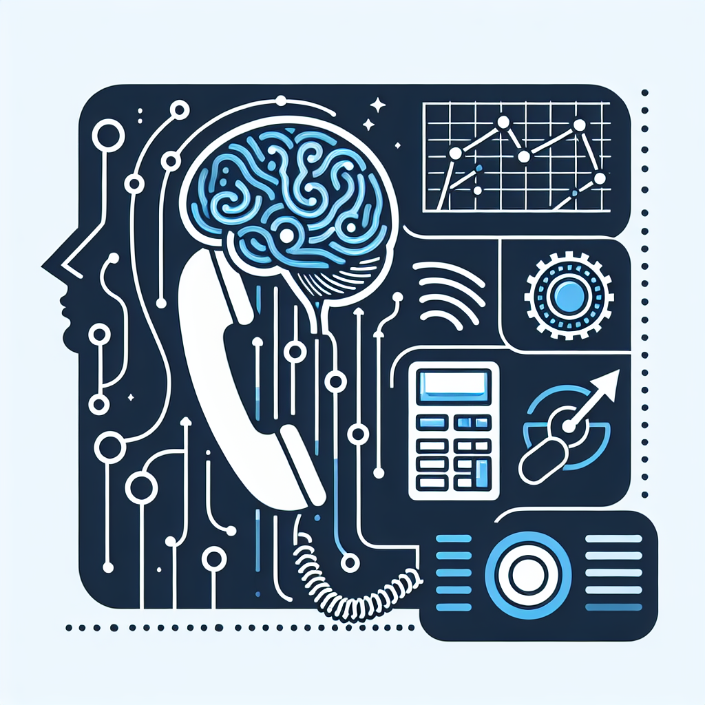 A graphic illustrating the functionalities of AI-driven phone receptionist solutions.