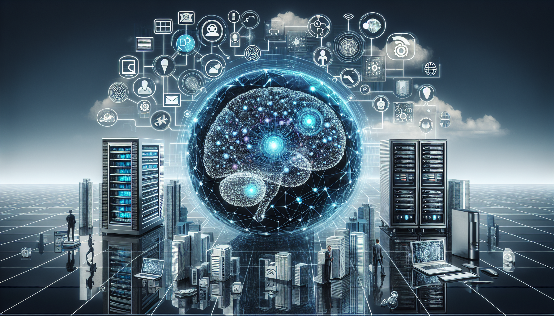 Image illustrating AI integration with business communication tools