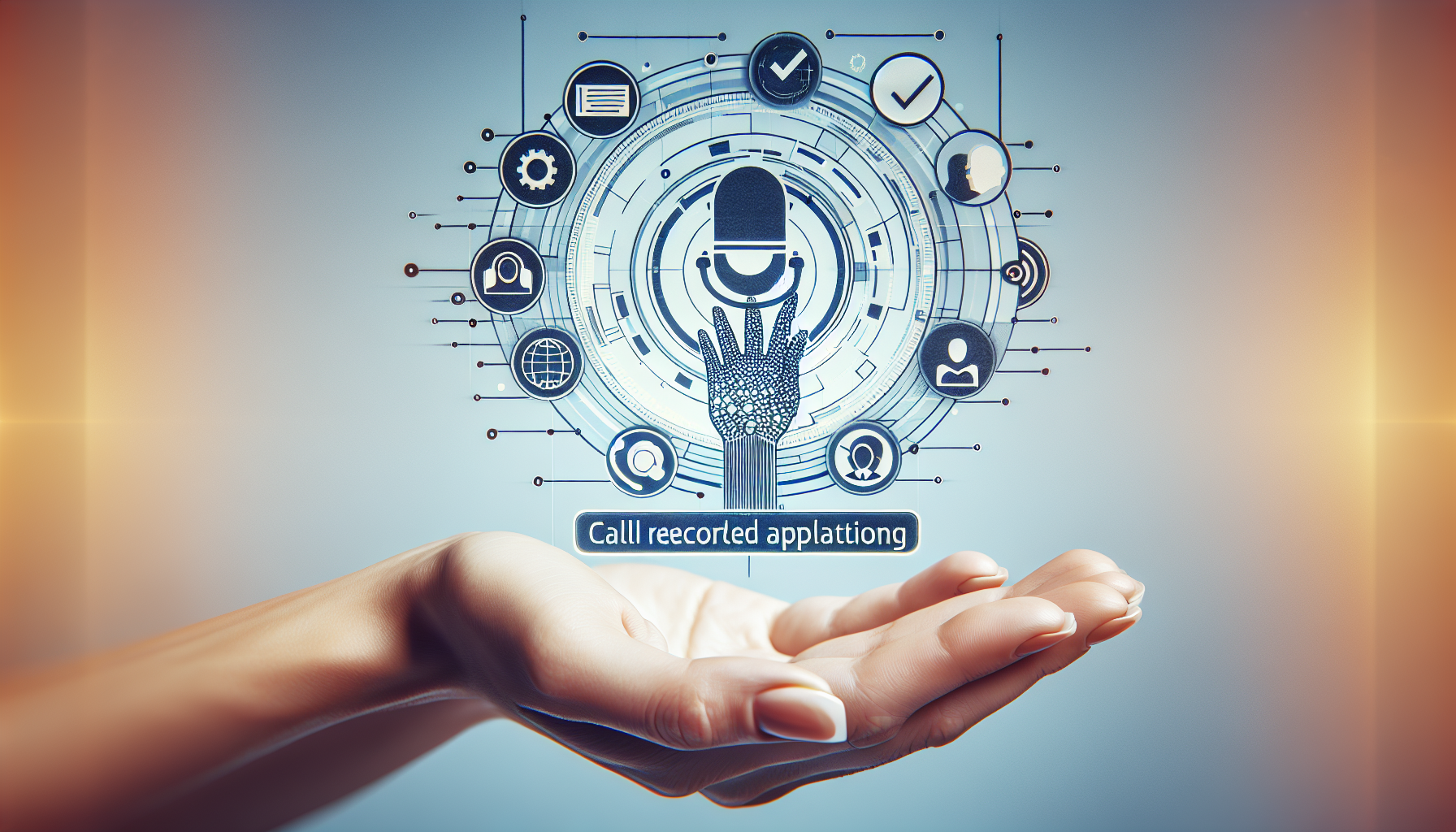 An image displaying a recorded call on the all call app, with compliance checkboxes highlighted.