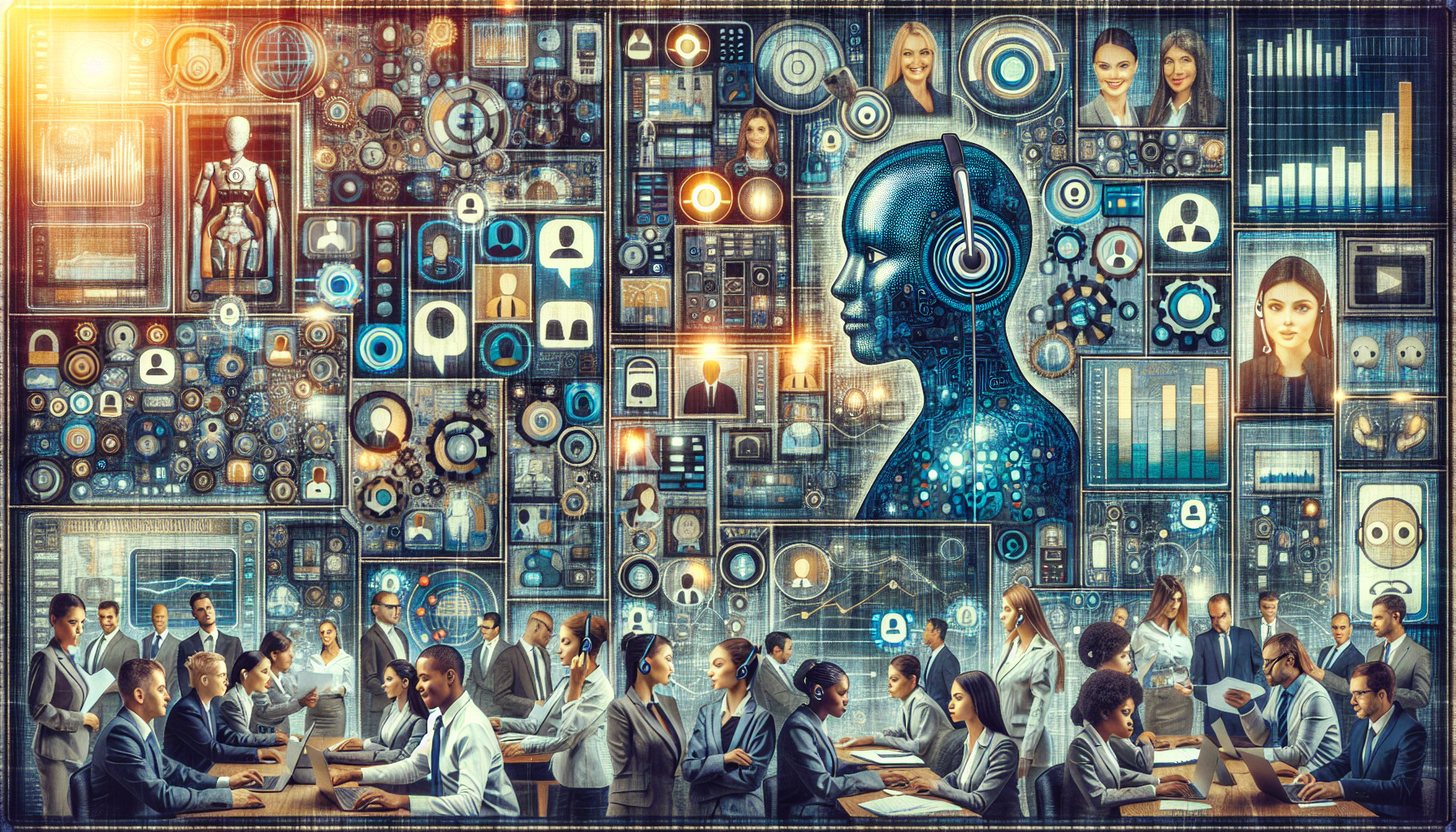 A collage of instances where AI receptionists were used during high call periods