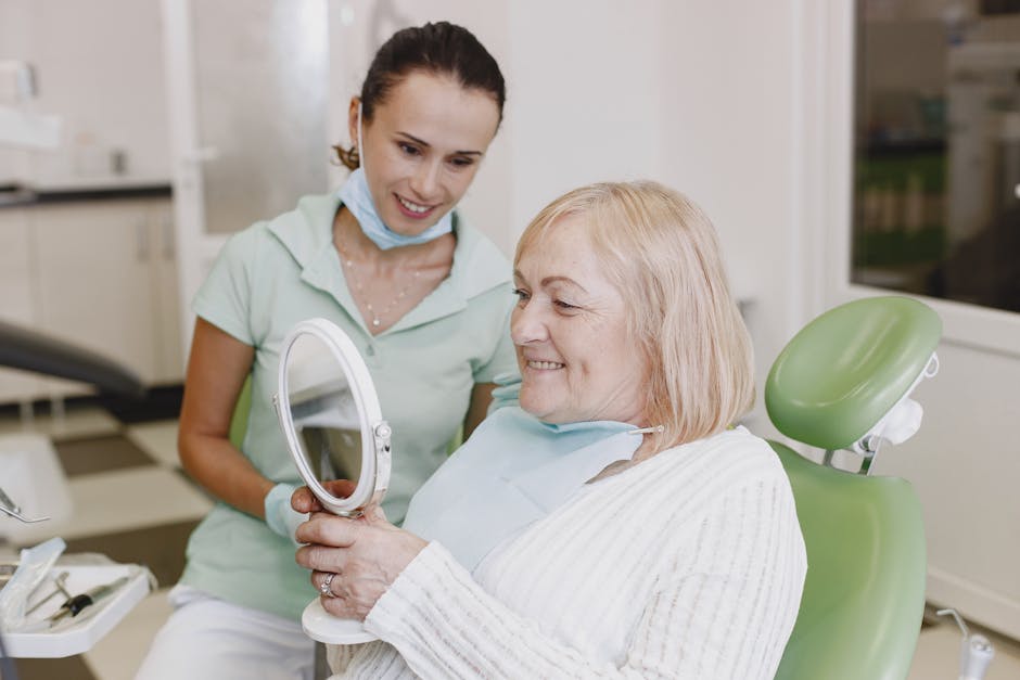A friendly reception area of a medical office with a smiling virtual assistant on the phone