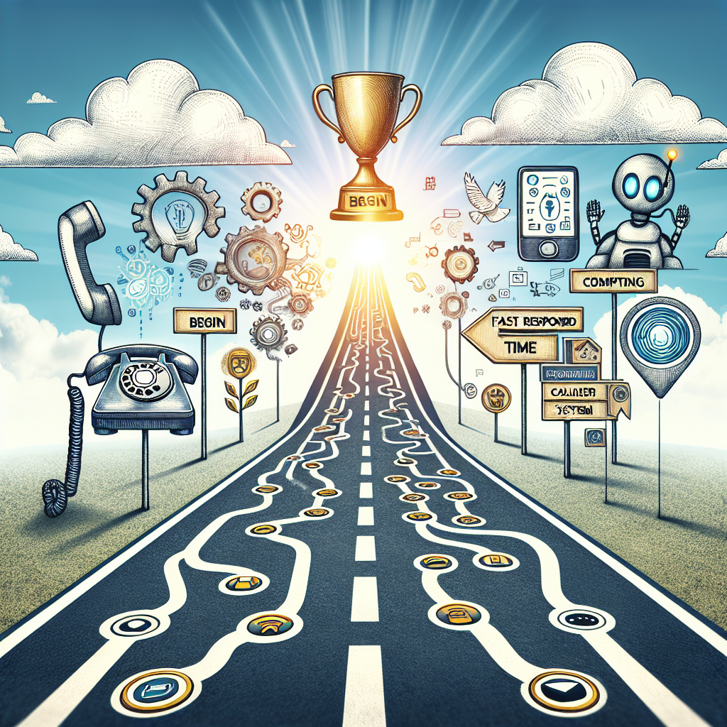 An illustrative image showing a roadmap leading to successful integration of Intelligent Call Handling system