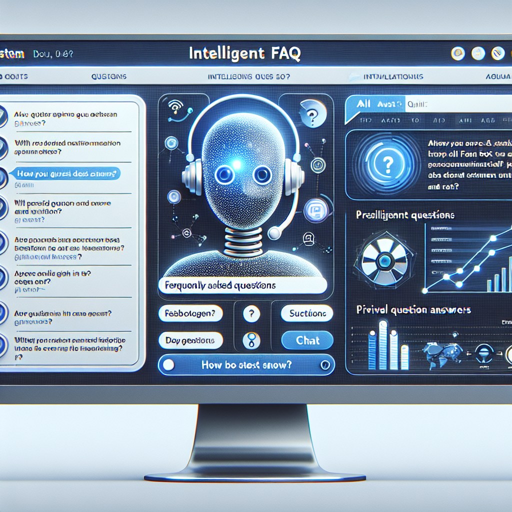 A screenshot of an AI-driven Intelligent FAQ system interface