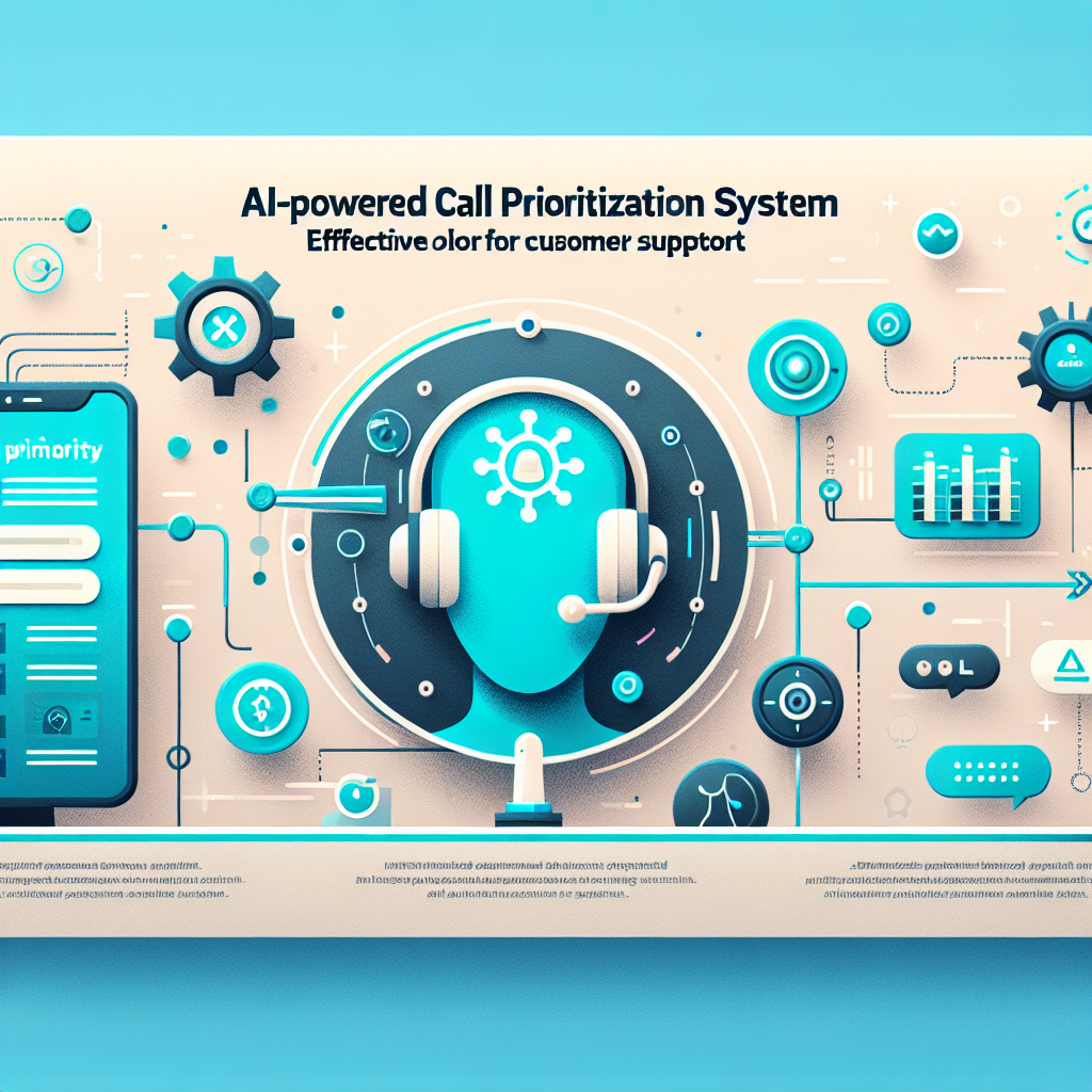 A banner showing AI-powered Call Prioritization System for a customer support center