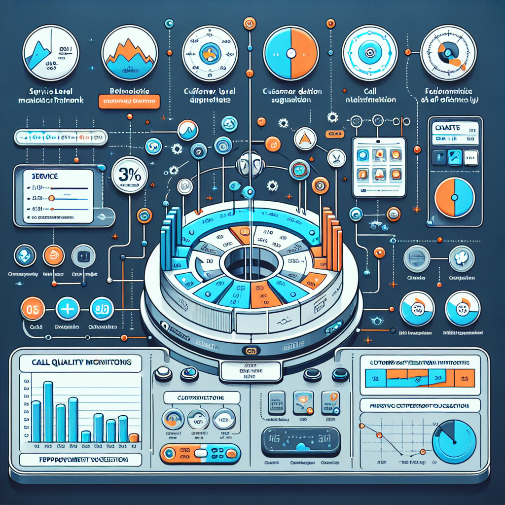 A graphic illustrating an automated call quality monitoring framework