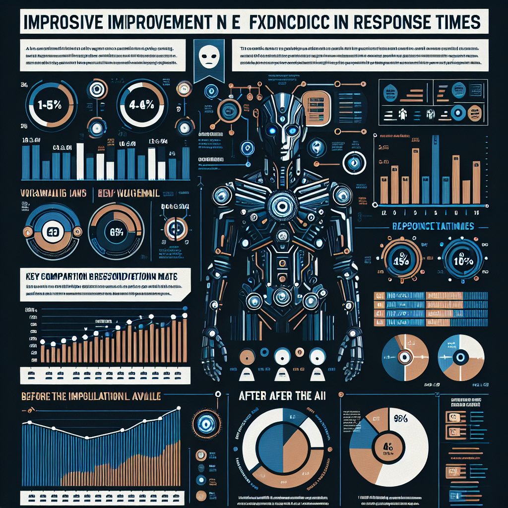 An infographic showing the dramatic increase in efficiency and decrease in response times at IronAve Systems after implementing AI in their voicemail management systems.