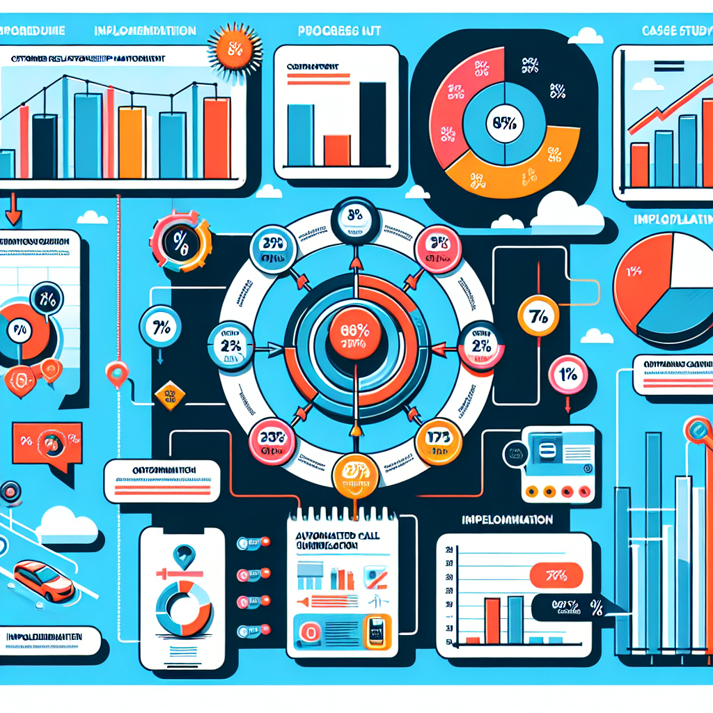An infographic showing a case study about a business implementing automated call summarization in their CRM system