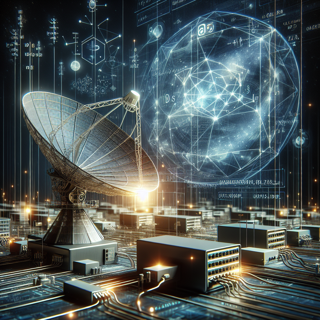 An image illustrating a telecommunication system enhanced with an AI functionality