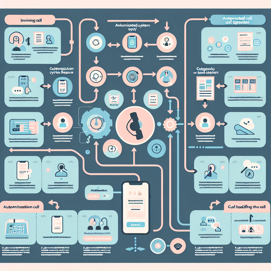 An infographic showing how automated call disposition works