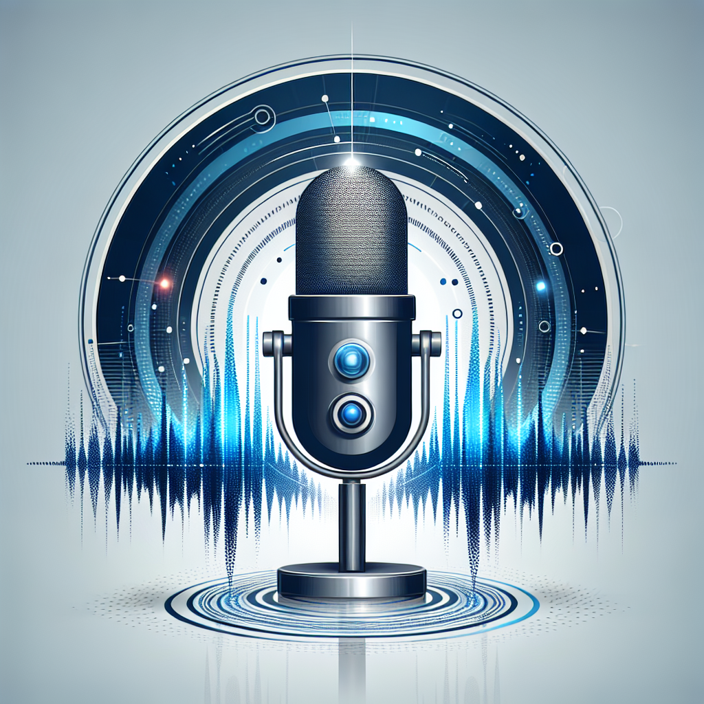 An image depicting a microphone with sound waves, symbolizing voice-based detection technology.