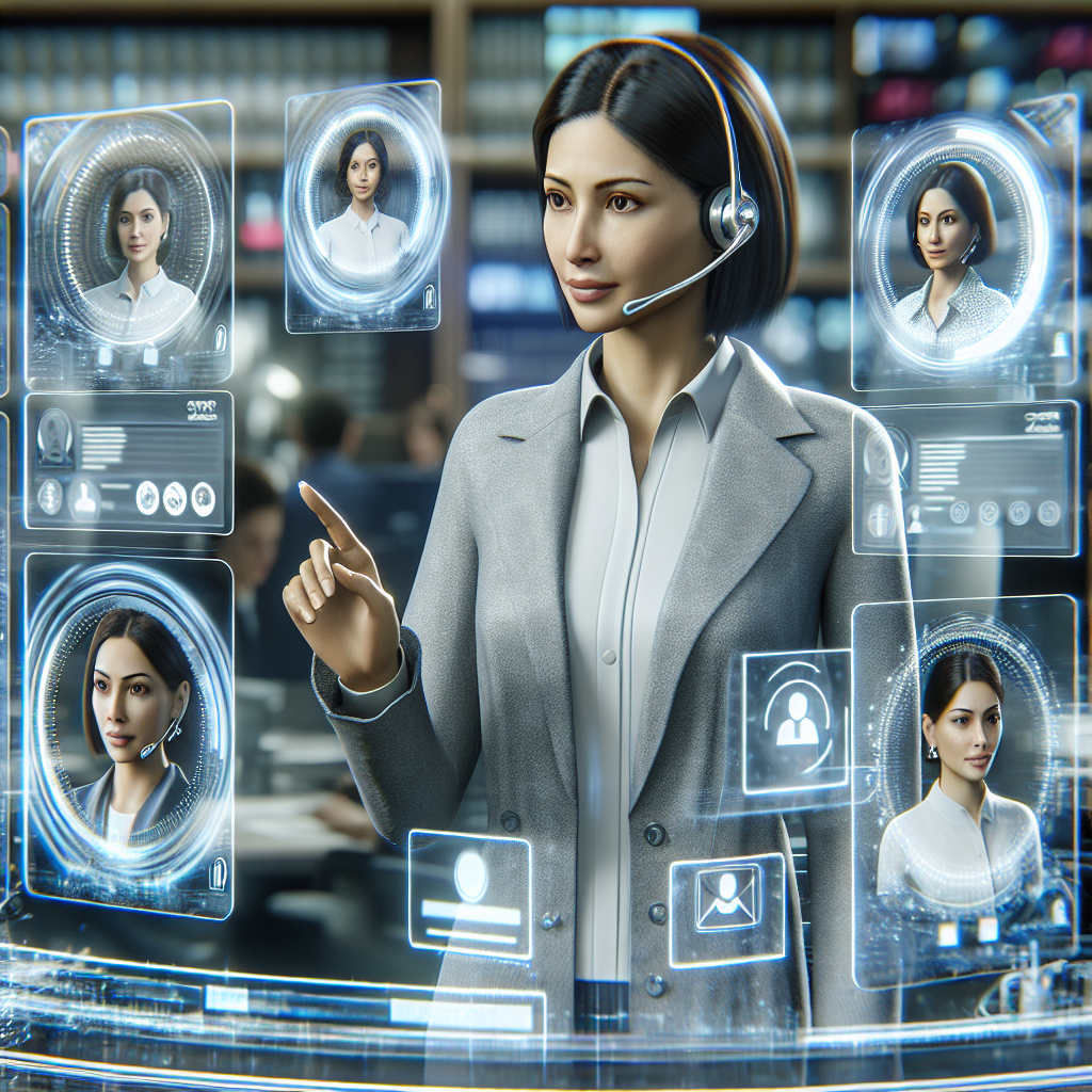 An AI-based virtual receptionist managing multiple incoming calls
