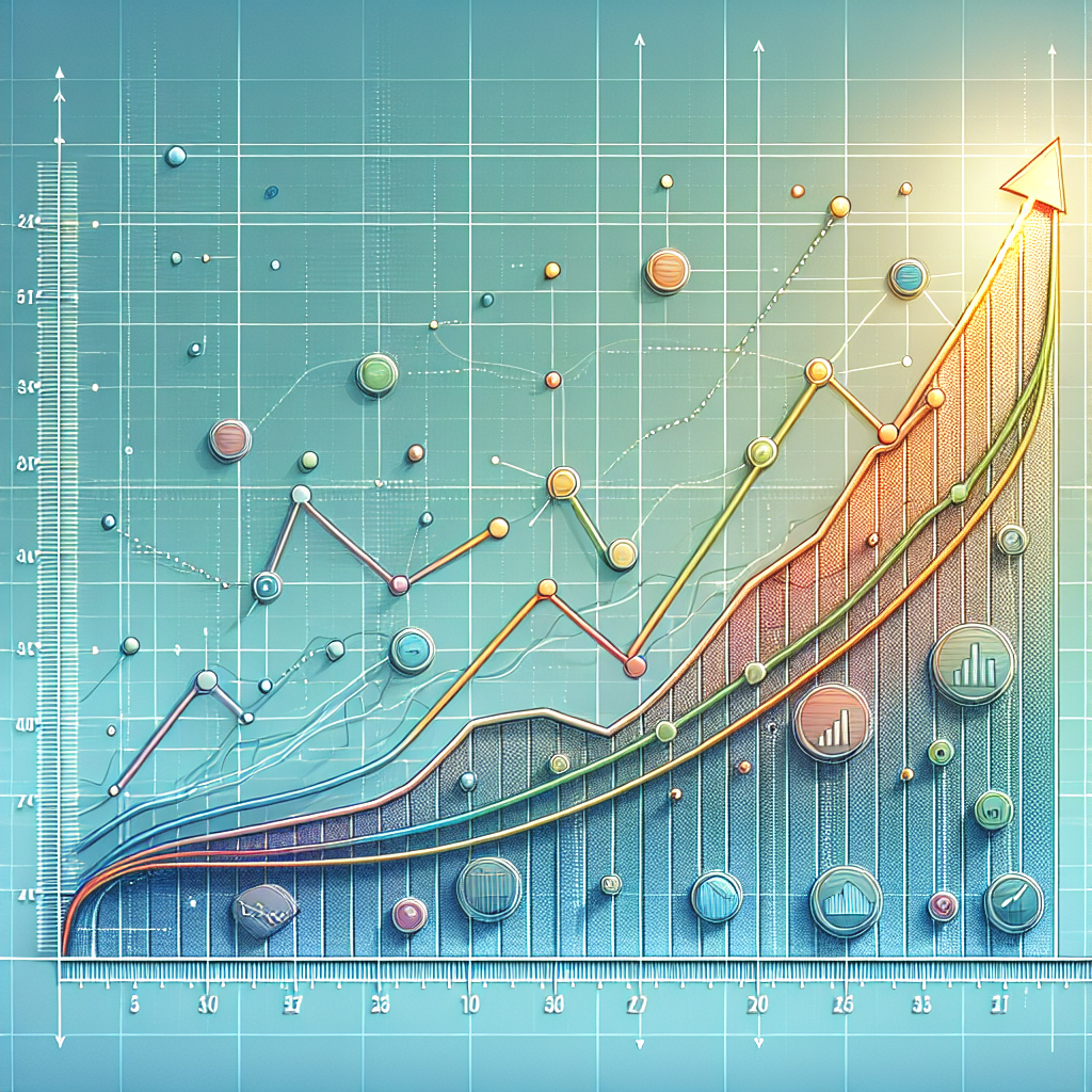 Graph of an upward trend indicating improved performance