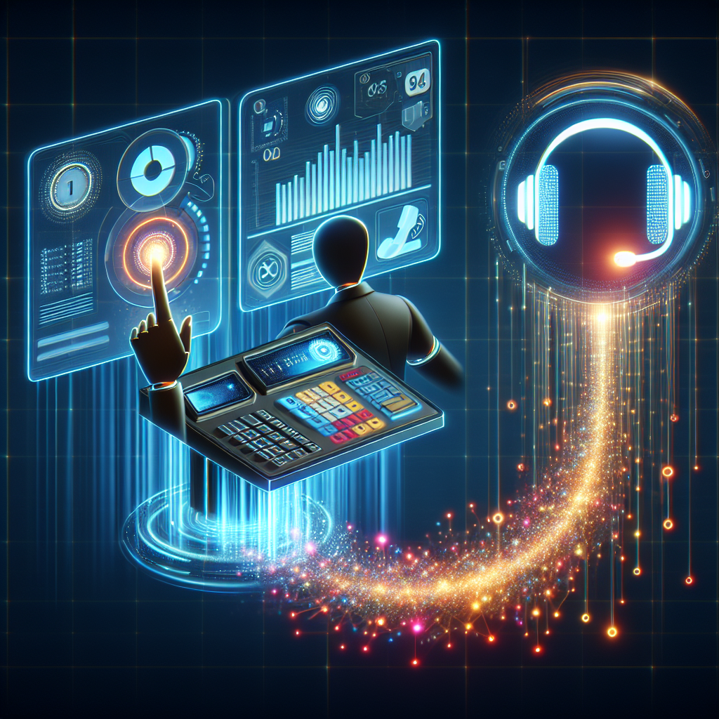 An illustration featuring a CRM system being linked with an Automated Call Reason Prediction system
