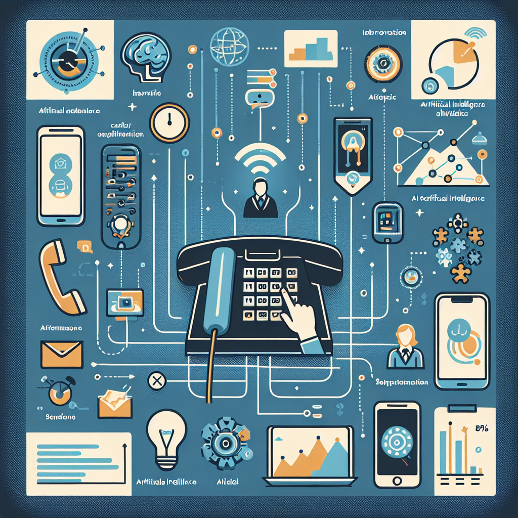 An infographic displaying AI's role in transforming phone survey systems