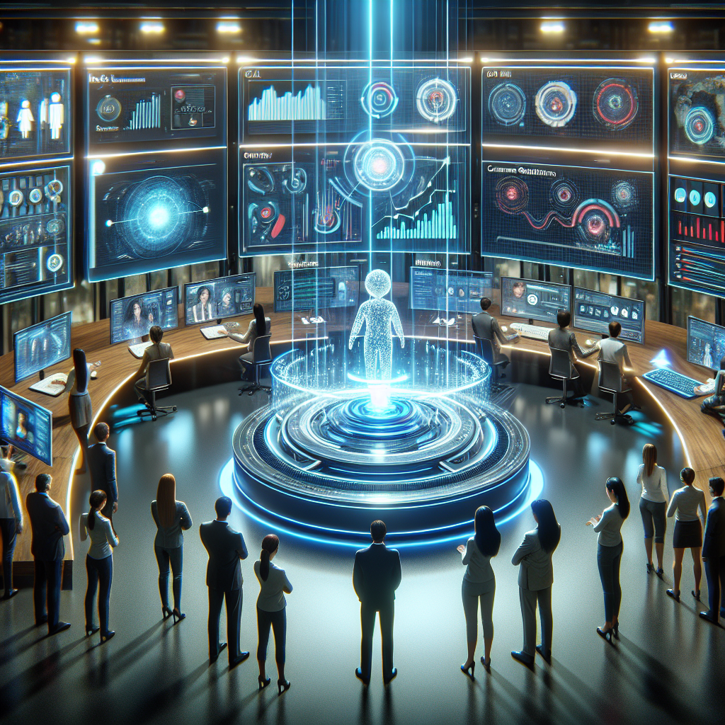 A graphic image showing AI-powered call management