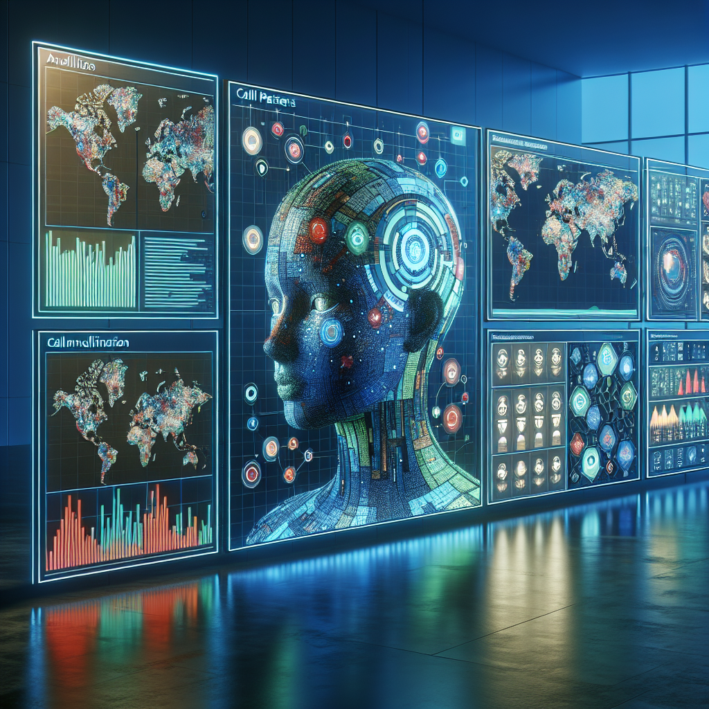 An illustration of AI analyzing call patterns