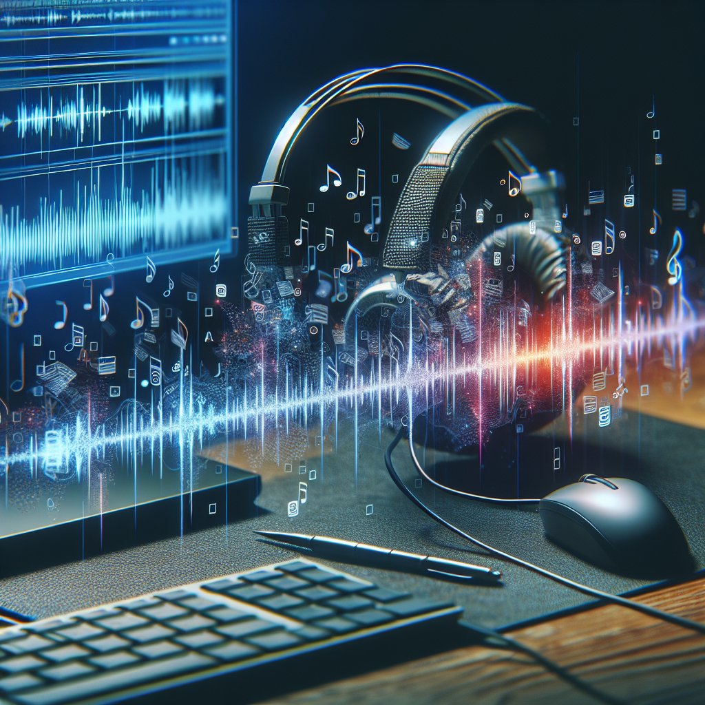 An image displaying an audio file being converted into text using transcription software