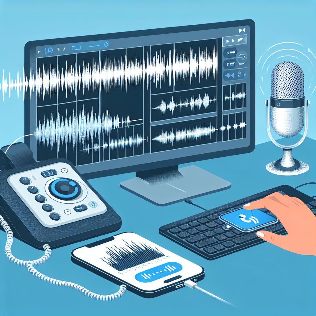 An image showing a transcription process where audio from a call is being converted into text