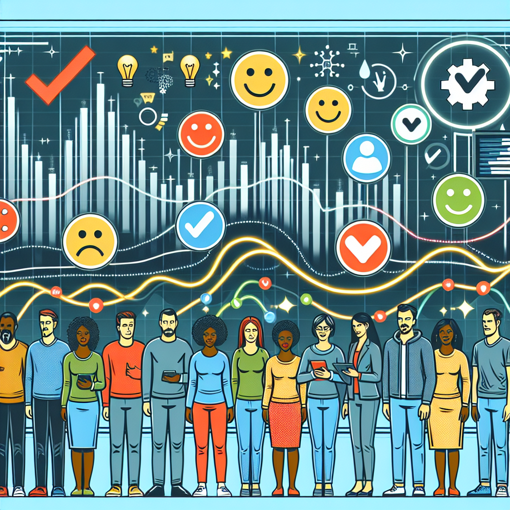 A graphic representing real-time customer interaction analysis with positive feedback